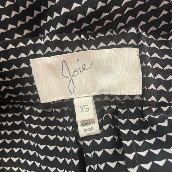 Joie Silk Tie Waist Pattern Pants - Picture 9 of 10